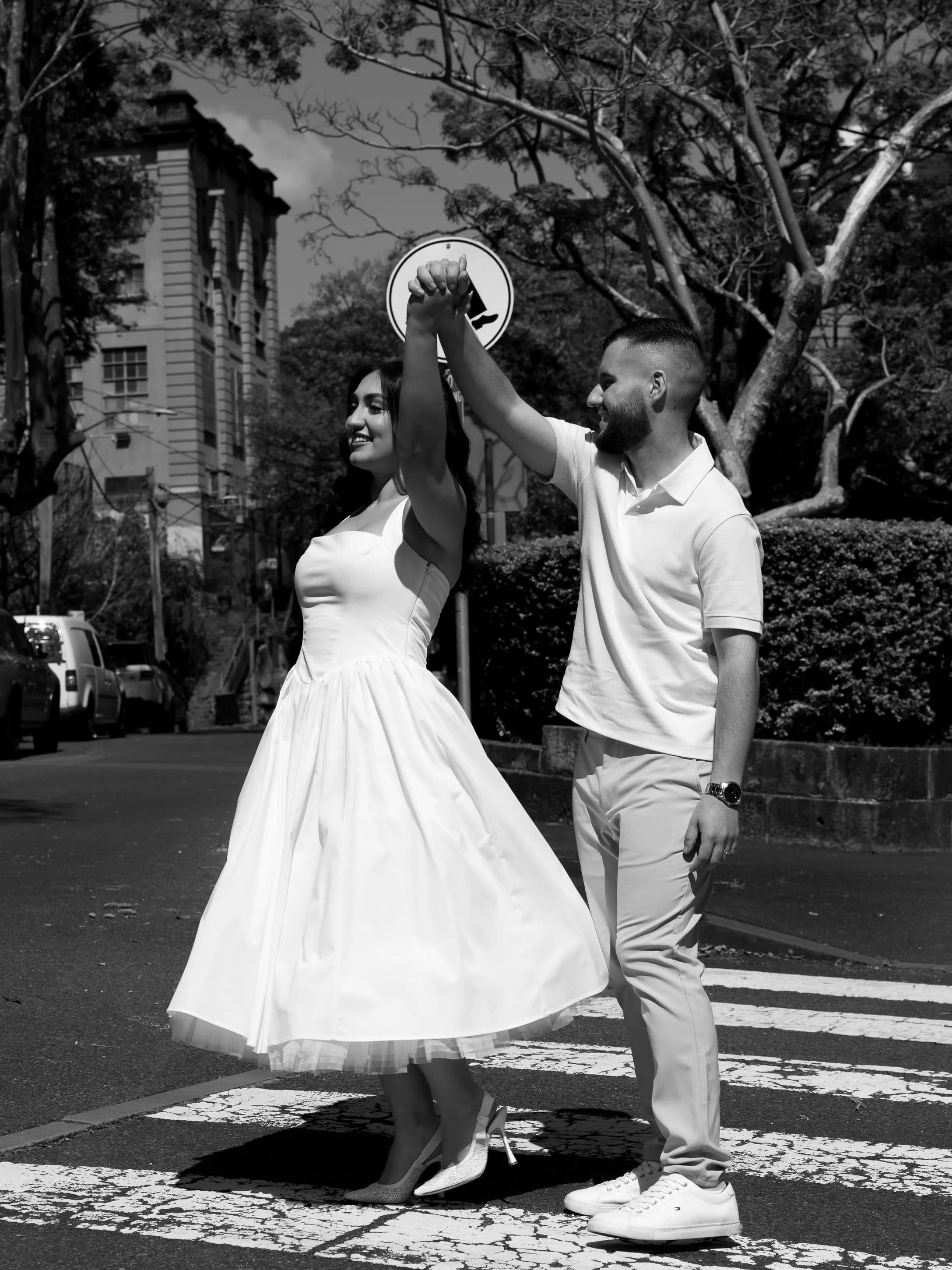 Pre-wedding photography — Baris & Izel, The Rocks & QVB, Sydney
