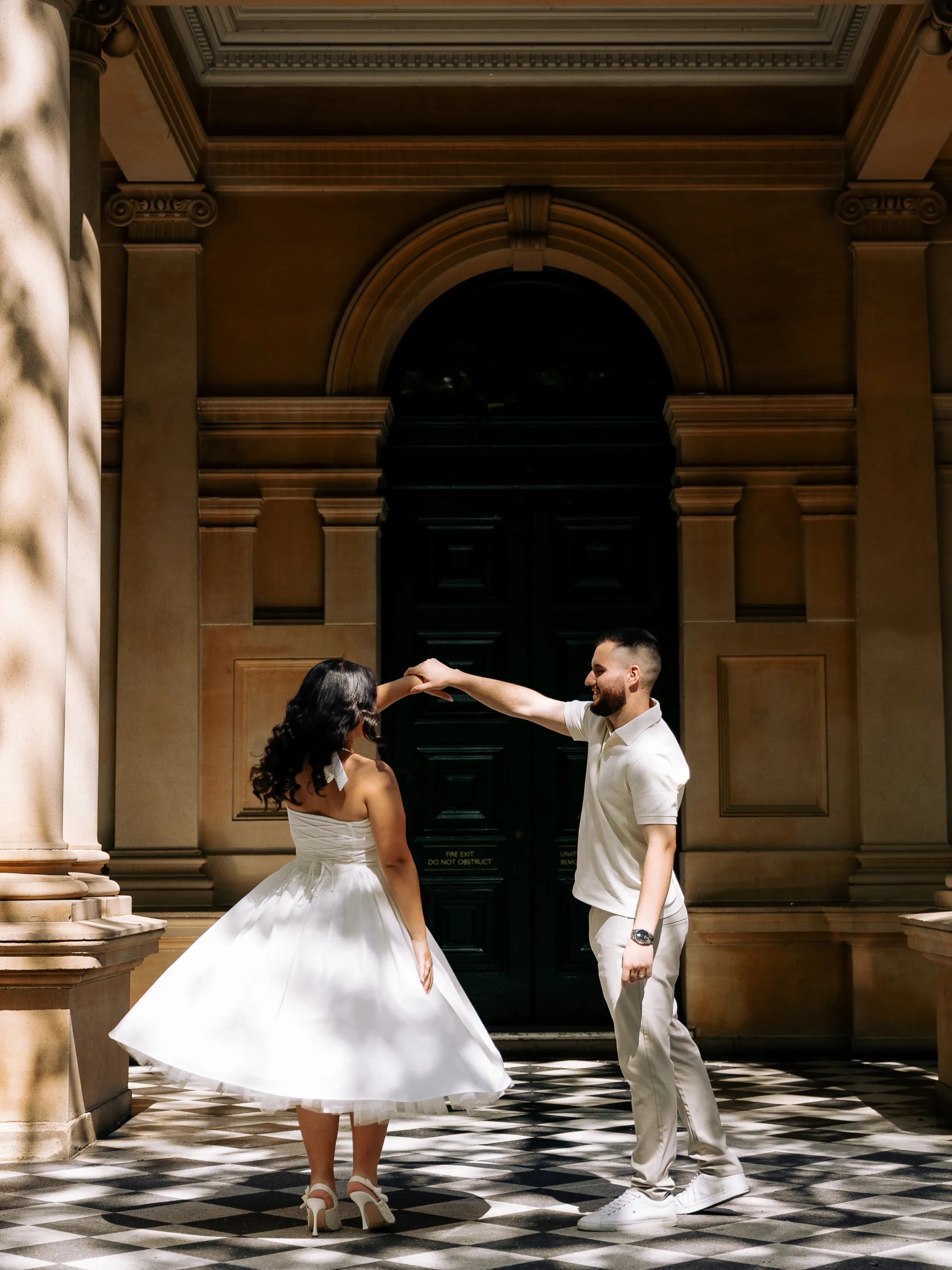 Pre-wedding photography — Baris & Izel, The Rocks & QVB, Sydney